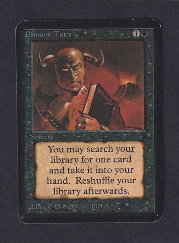 Magic mtg demonic tutor - mtg,