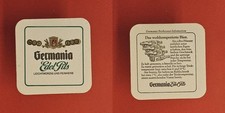 Germania Das wohltemperierte Bier Brauerei Bierdeckel Bier