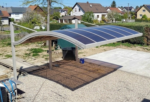 Doppelcarport aus metall mit - doppelcarport,