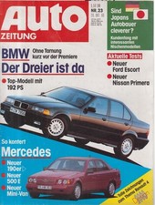 Auto Zeitung: Okt. 90, Nr. 23: BMW Ohne Tarnung Der Dreier ist da, Top- MOdell m