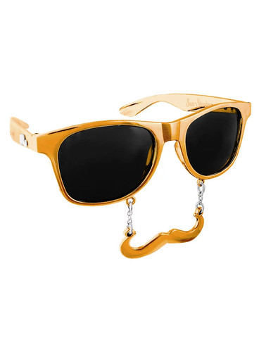 Partybrille classic gold - gold, für