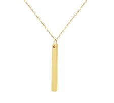 Edelstahl Halskette Bar Balken Fein Damenschmuck Valentinstag Muttertag Geschenk