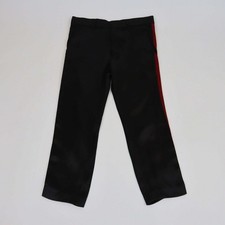 Haider Ackermann Hose schwarz/rot gerades Bein