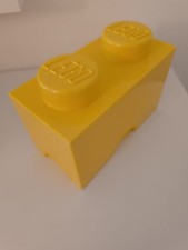 LEGO® Storage Brick Gelb Aufbewahrungsbox mit 2 Noppen Baustein stapelbar