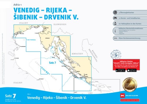 Sportbootkarten satz adria - sportbootkarten,