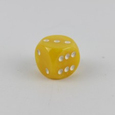 Großer DDR Würfel 3 cm Bakelit Catalin Faturan Butterscotch gelb ca. 31,22 g #2