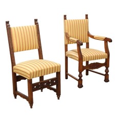 Antike Sessel Barock Walnuss