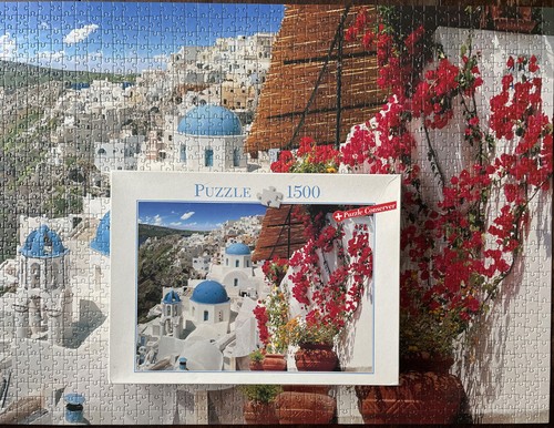 Santorin 1500 teile puzzle - santorin,