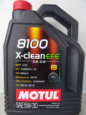 Motul 8100 X-Clean 5W30 EFE Motoröl 5W-30 BMW LL04 Öl Benzin Diesel 5Liter