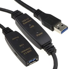 USB 3.0 SuperSpeed Aktiv Repeater Verlängerungskabel A Stecker auf A Buchse Kabel 10m