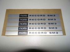 Typenschild für noris record - typenschild,