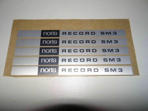 Typenschild für noris record - für,