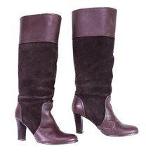 Zara stiefel boots leder - leder, suede