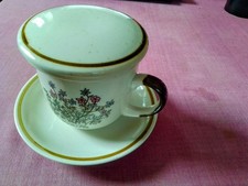 Teetasse mit Sieb Deckel Keramik mit Untertasse gebraucht,wie Neu