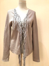 ** Rosa von Schmaus ** Cashmere Cardigan 100% Kaschmir Fransen Gr.L