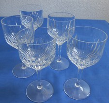 Eisch 5 Weißweingläser Kristallglas 70er/80er Jahre mundgeblasen handgeschliffen