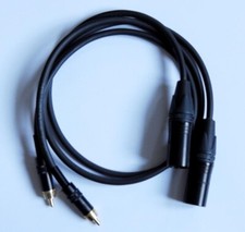 NEUTRIK / GOTHAM AUDIO NF-Adapter-Kabel 0,7 m RCA auf XLR male NOS