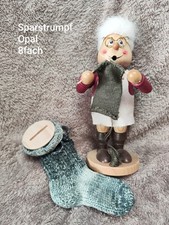 1 Paar Sparstrumpf Gestrickt  bunt 8fach Opal Markenwolle NEU