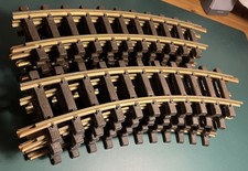 13 Stück, LGB Schienen, Spur G 45mm, gebogen, Länge 30cm R=600mm No: 1100