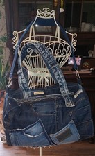 Kleine Sporttasche/Reisetasche Upcycling Jeans
