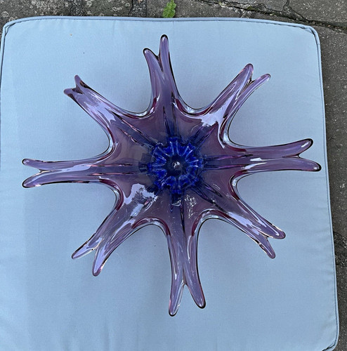 Murano glas schale blau - schale, blau/lila