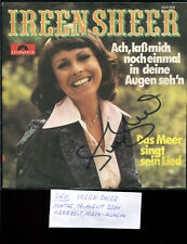 IREEN SHEER   : original Autogramm auf Single-Cover / signiertes Plattencover
