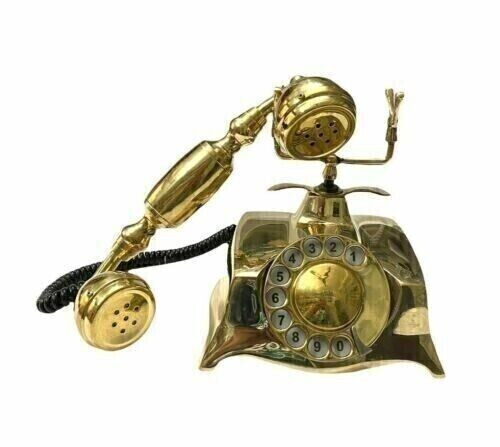 Telefon gold messing - telefon,
