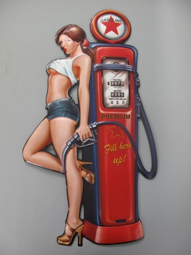 Xxl blechschild pin up - blechschild:,