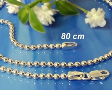 Kugelkette Silber 925 rund