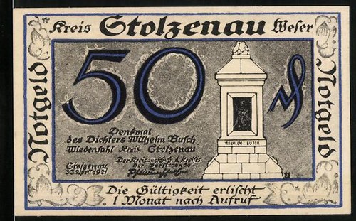 Notgeld stolzenau 1921 50 - notgeld,