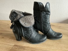 lässige Stiefelette von Mustang in Größe 38 - Reißverschluss, umklappbar