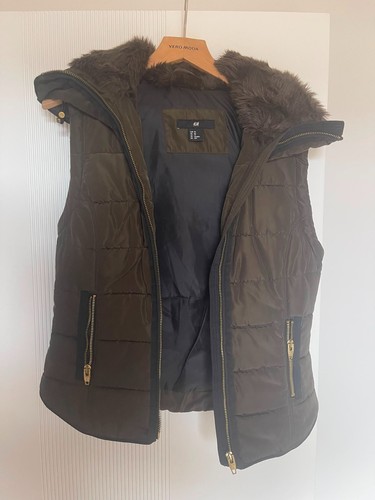Damenweste braun xs - xs, mit