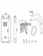 Wärmetauscher, Innenraumheizung für RENAULT MASTER II NISSAN INTERSTAR