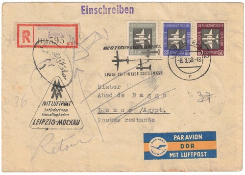 Ddr leipziger messe luftpost - messe,