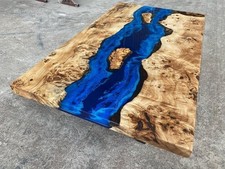 Blue Epoxy River Dining Table