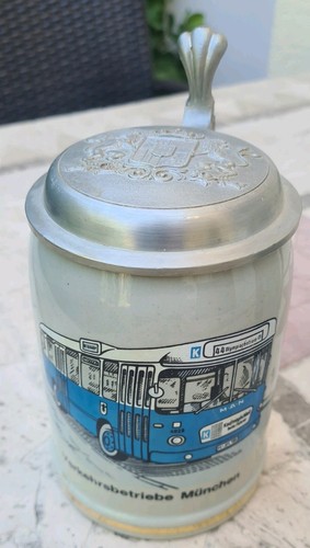 Bierkrug zinndeckel l - bierkrug, 0,5