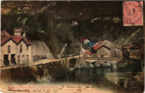 Cpa tenay pont malix le - cpa,
