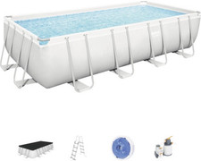Bestway Framepool Aufstellpool Swimming Pool Schwimmbecken Abdeckplane Eckig240