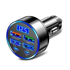Auto Schnell Ladegerät USB und USB-C Handy Stecker Zigarettenanzünder