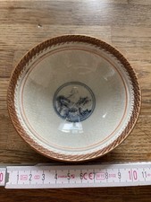 japanische Volkskeramik (Mingei) Schale mit Pferd Ca 1920…1950