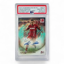 Lukas Podolski Auto /40 PSA 10 Topps 60 Jahre Bundesliga Card 2023/24 1.FC Köln