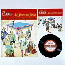 ©1969 Bastei WUNDERLAND Märchenbuch mit Schallplatte DES KAISERS NEUE KLEIDER