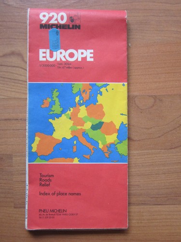 Michelin karte 920 europa - michelin,