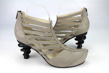 Tiggers Gr.40 Damen Halbschuhe  Slipper Pumps Leder  Taupe NUR ANPROBIERT  i 457