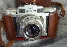Braun Super Paxette Fotokamera (analog) 45 mm inkl. Original Ledertasche