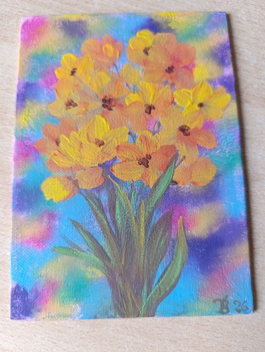 Gouache leinwand - gouache,
