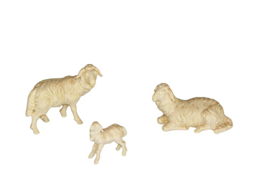 Holz krippenfiguren schafe - 2,