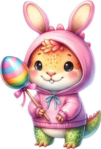 Aquarell ostern dinosaurier - aquarell,