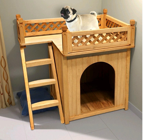 Holz hundehütte mit - hundehütte,