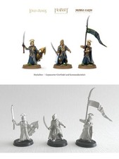 Hochelben - Glorfindel + Kommandoeinheit - unbemalt - Zinn - GW - HdR - Elben